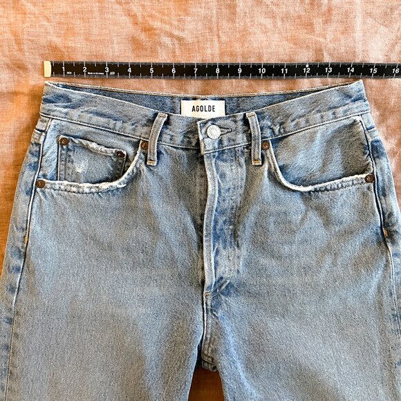 Agolde Riley Crop - Size 27 - Light / Med wash - Picture 11 of 15